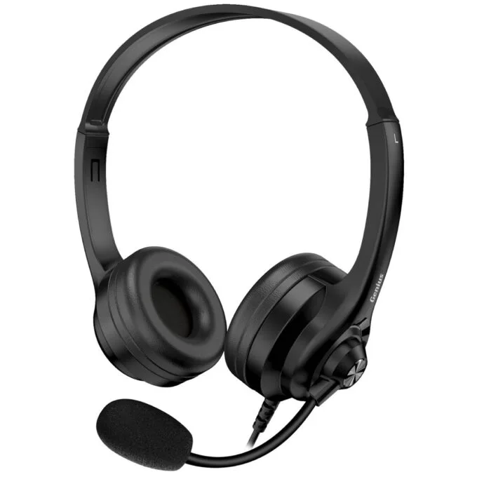Genius PC Headset USB-A InLine Control & Ultra Soft Foam Cushions HS-235U AI — image 2