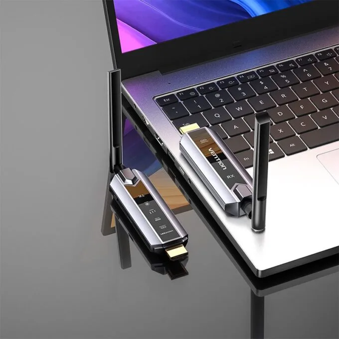 Vention ADPH0-2 Full HD Wireless HDMI Kit 1x Transmitter (Source) to 2x Receivers (Displays) — image 2