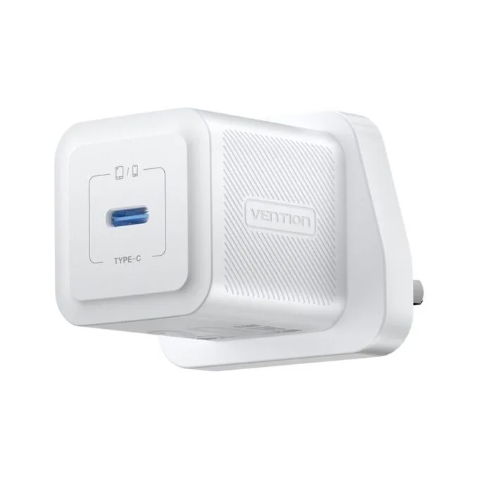 Vention Charger Wall GaN 20W 1xUSBC UK-Plug Mini White FEPW0-UK — image 2