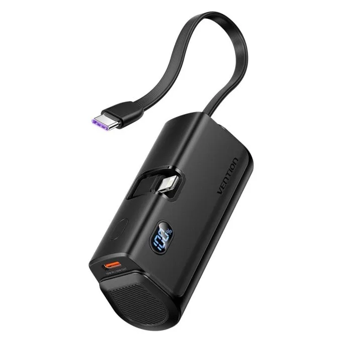 Vention Powerbank 4800mAh 22.5W Foldable Lightning Black FHRB0 — image 2