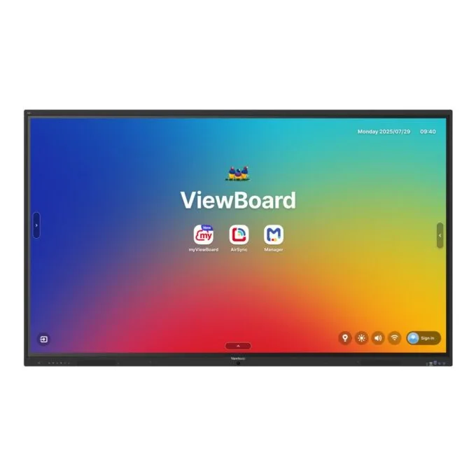 Viewsonic Viewboard Interactive Display Whiteboard 86" 4K Android EDLA 64-Point Touch 2.1 Speakers 8 Mic Array IFP8641-1-1C — image 2