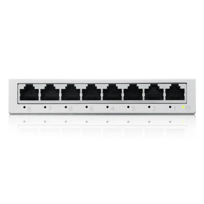 Zyxel Switch Gigabit Ethernet 8-Port Metal with QoS UK Plug GS-108BV5 — image 2