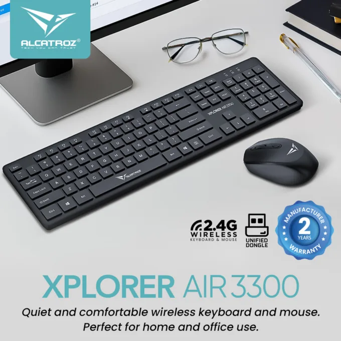 Alcatroz Keyboard & Mouse Wireless Xplorer AIR 3300 Black — image 2
