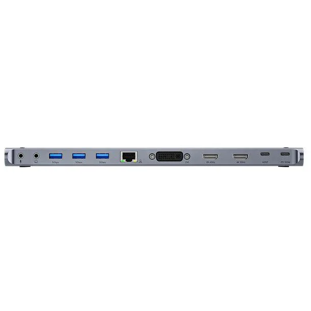 Unitek USB-C Hub Docking Station 11in1 USB3.0 2xHDMI/1xDVI/Gb Lan/Audio/PD100W D1147A — image 2