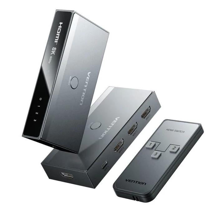 Vention HDMI Switch 3-Port 8K 2.1 w/Remote Control AKRH0 — image 2