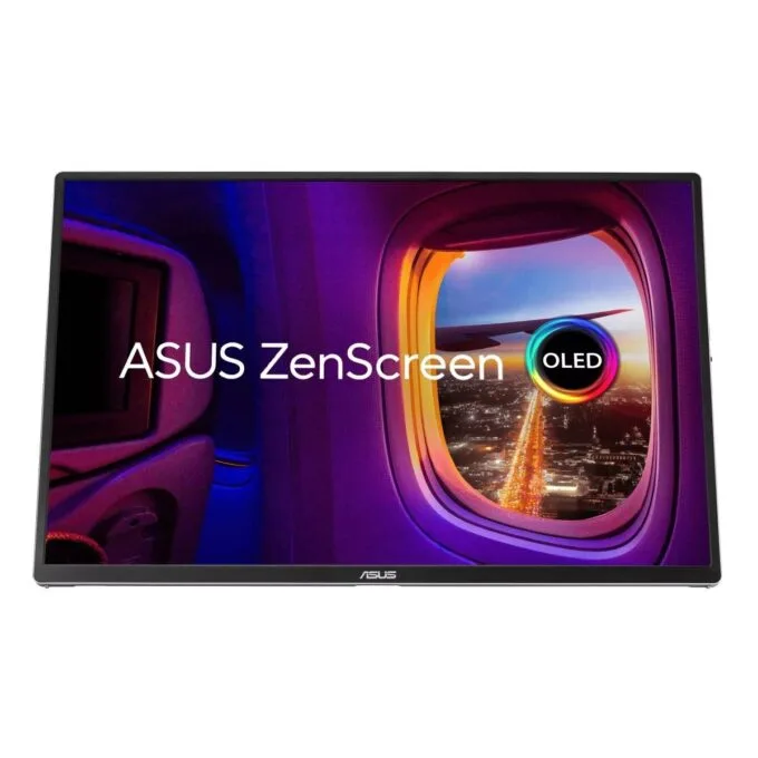ASUS Monitor Portable ZenScreen 16" WUXGA OLED 1ms Power Pass-Through Auto-Rotate HDMI Dual USB-C Power MQ16FC — image 2
