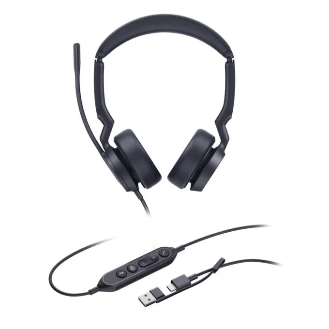 Yealink Headset Wired USB Dual-Mic Noise Cancelling USB-C/A UH44 Dual Teams — image 2