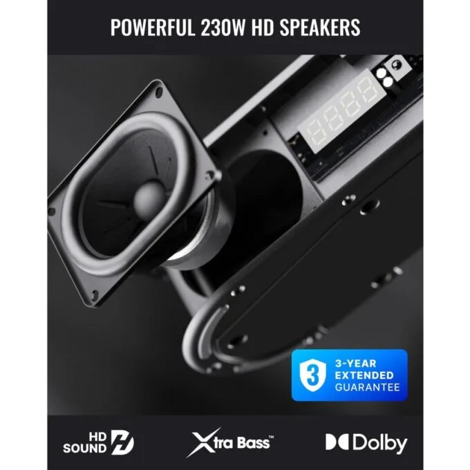 Majority Soundbar BOWFELL HALO DOLBY 5.1 230W Wired Sub & 2 Satellite Speakers — image 2