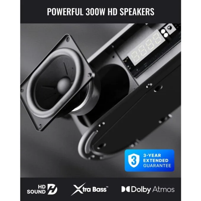 Majority Soundbar BOWFELL HALO ATMOS 5.1 300W Wireless Sub & 2 Wireless Speakers — image 2
