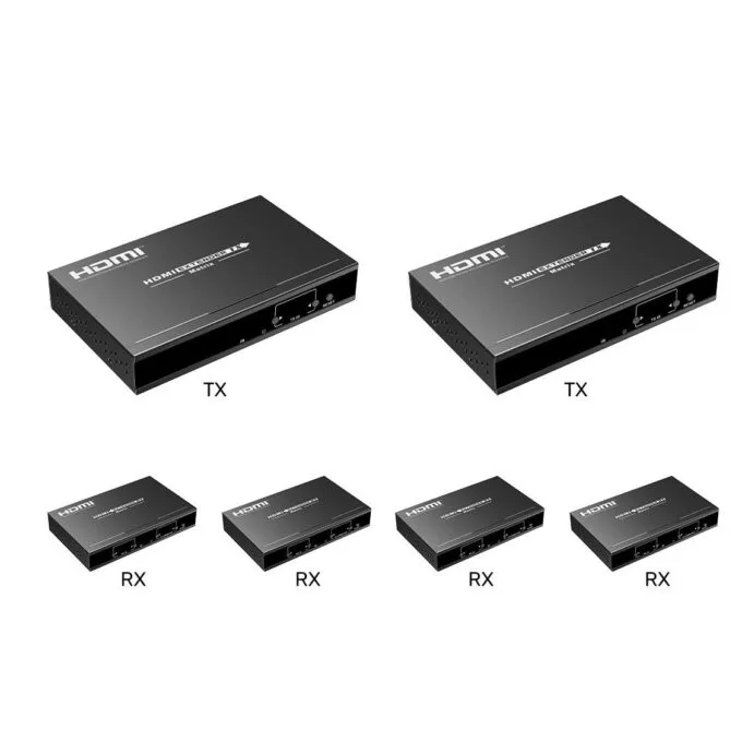 Lenkeng HDMI Matrix over IP 1080p KIT 2x4 (LKV383Matrix-2TX/4RX) — image 1