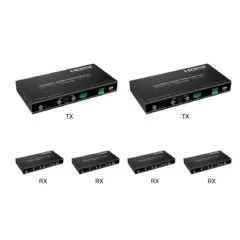 Lenkeng HDMI Matrix over IP 4K POE, APP, VideoWall, MultiView 2x4 (iMCS-IM02-2TX/4RX)