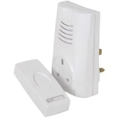 Mercury DB300 Wireless DoorBell Plug-in & Plug-Through 350.300UK
