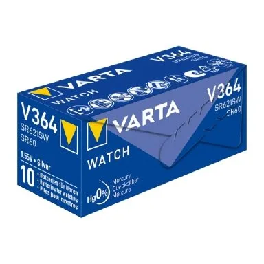 Varta Silver Oxide Coin Cell Battery 364 SR60 SR621SW (Low Drain) — image 2