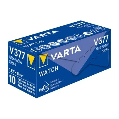 Varta Silver Oxide Coin Cell Battery 377 SR66 SR626SW (Low Drain) — image 2