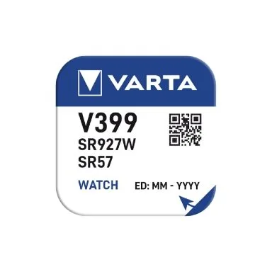 Varta Silver Oxide Coin Cell Battery 399 SR57 SR927W (High Drain) — image 1
