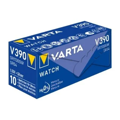 Varta Silver Oxide Coin Cell Battery 390 SR54 SR1130SW (Low Drain) — image 2