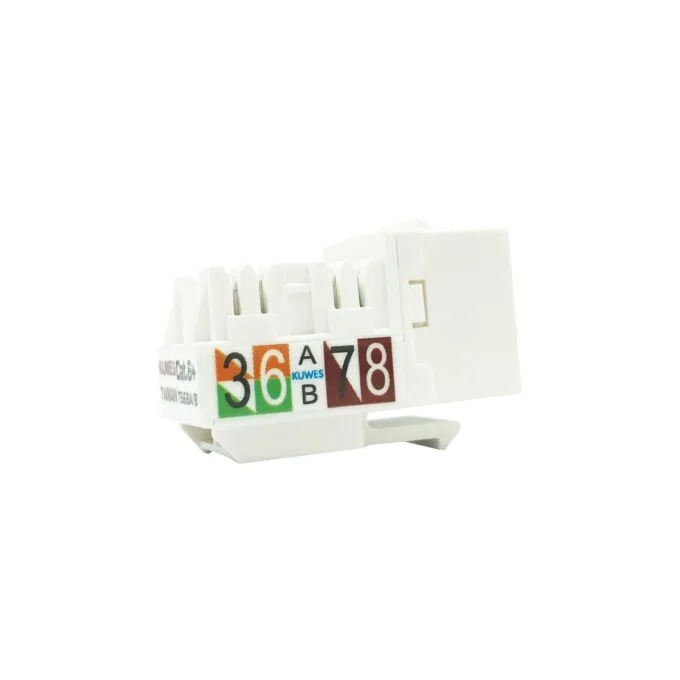 Kuwes Keystone Jack CAT6 UTP for Snap-In Patch Panel — image 2