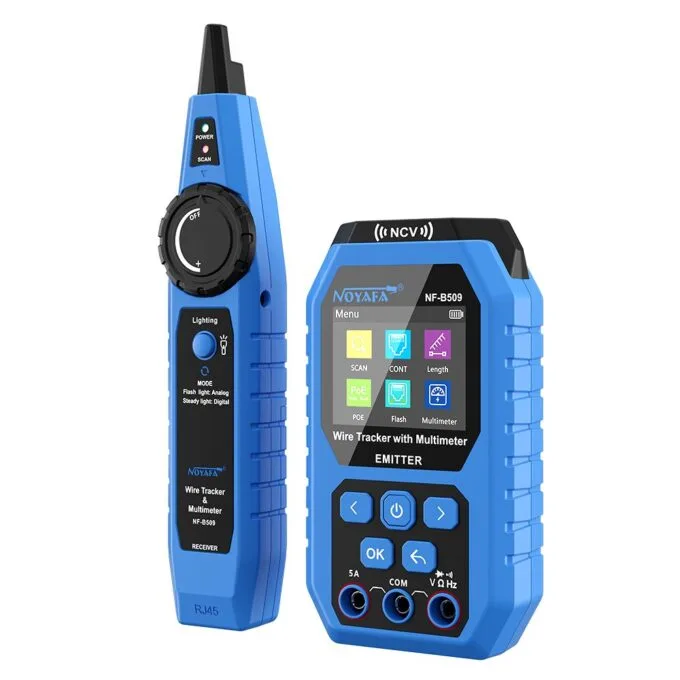 Noyafa Wire Tracker & Digital Multimeter with Cable Length Measurement, PoE Testing, NCV Detection, and LCD Display NF-B509 — image 5