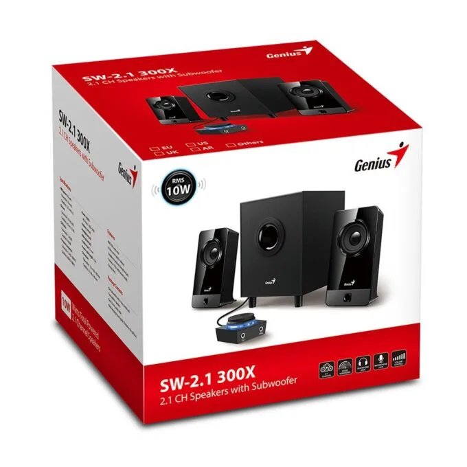 Genius PC Speakers 2.1 10W with Sub & Volume Control Pod SW-2.1 300X — image 3
