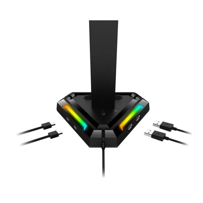 Genius Gaming Headphone LED Stand with USB Hub GX-UH100 — image 3