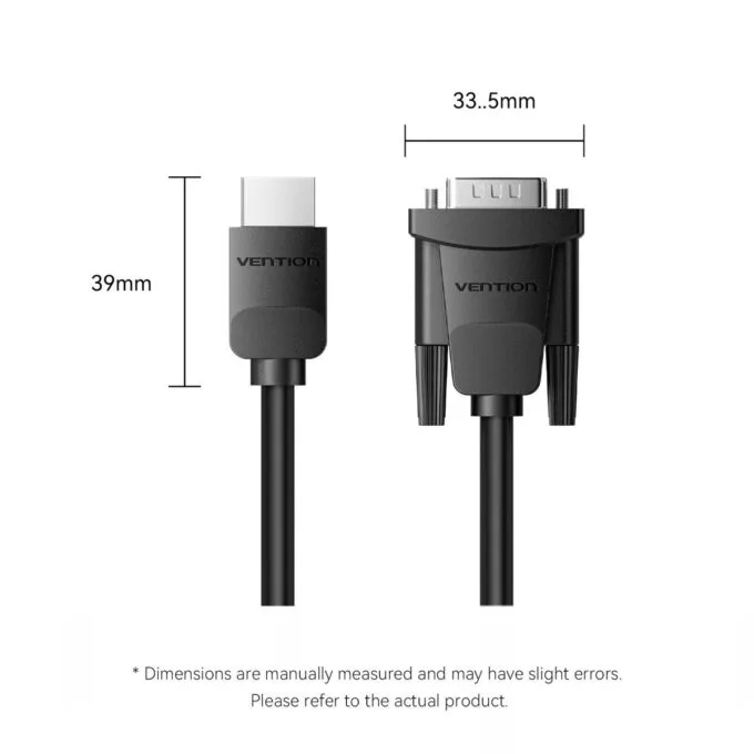 Vention HDMI-A Male to VGA Male Cable 3.0m Black ABMBI — image 3