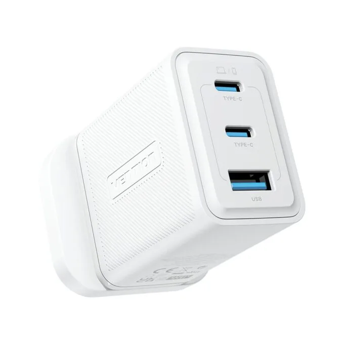 Vention Charger Wall GaN 65W 2xUSBC 1xUSBA White FERW0-UK — image 3