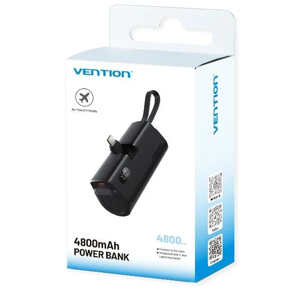Vention Powerbank 4800mAh 22.5W Foldable Lightning Black FHRB0 — image 3