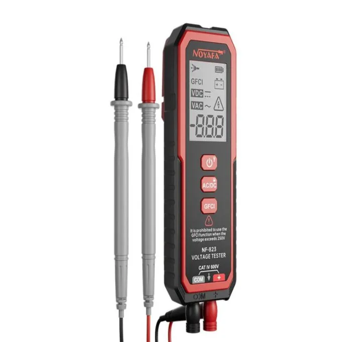 Noyafa Voltage Tester for AC/DC Wide Voltage Range, GFCI Functionality with LED Light NF-823 — image 3