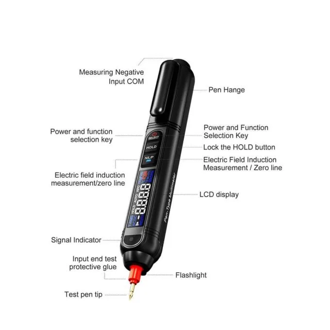 Noyafa Digital Multimeter Pen for Voltage, Resistance, Continuity, Capacitance, Phase Sequence & Diodes NF-620 — image 3