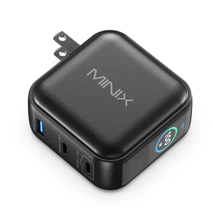 MINIX GaN Wall Charger 100W 2x USB-C/1xUSB-A with LED NEO P3 PRO — image 3