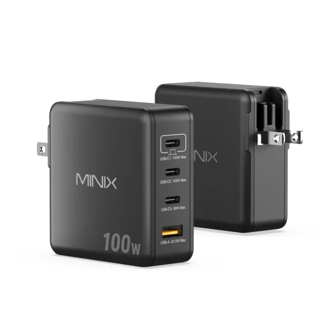 MINIX GaN Wall Charger 100W 3xUSB-C/1xUSB-A NEO P100 — image 3