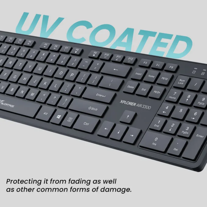 Alcatroz Keyboard & Mouse Wireless Xplorer AIR 3300 Black — image 3