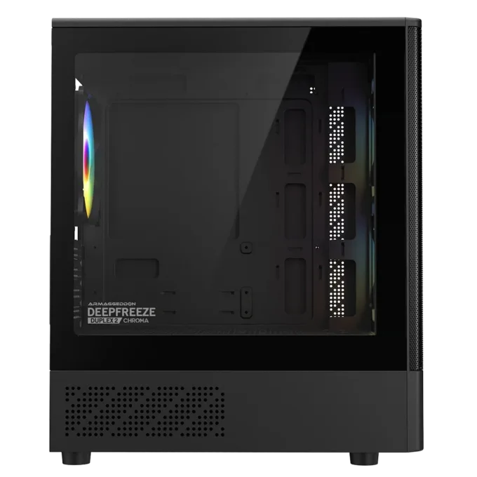 Armaggeddon Gaming Case M-ATX DEEPFREEZE DUPLEX 2 CHROMA Black (3x Chroma Fans) — image 3