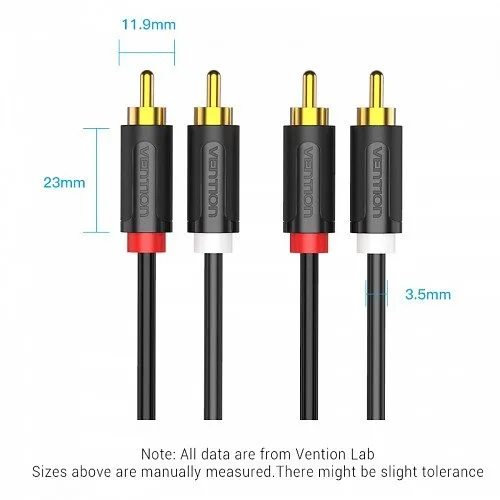 Vention AUDIO 2RCA to 2RCA M-M Cable 2.0m BCMBH — image 3