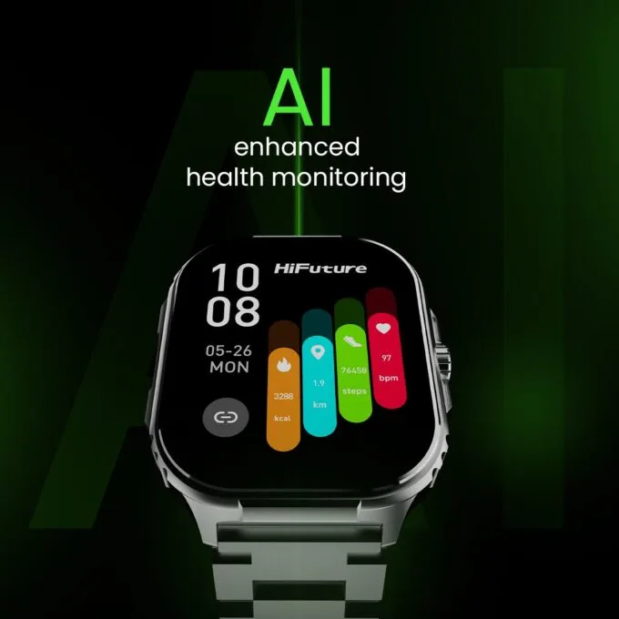 HiFuture Luxury Sport SmartWatch ULTRA 3 Pro Stainless Steel AMOLED Black — image 4