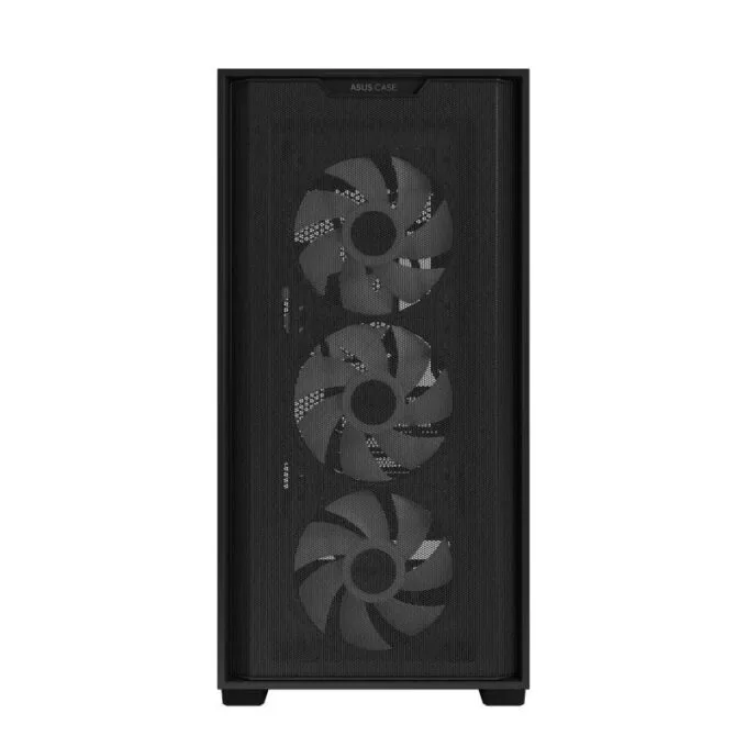 ASUS PC Case Gaming mATX Mesh Front Panel Tempered Glass Side Window 4x Pre-Installed ARGB Fans A21 PLUS Black — image 3