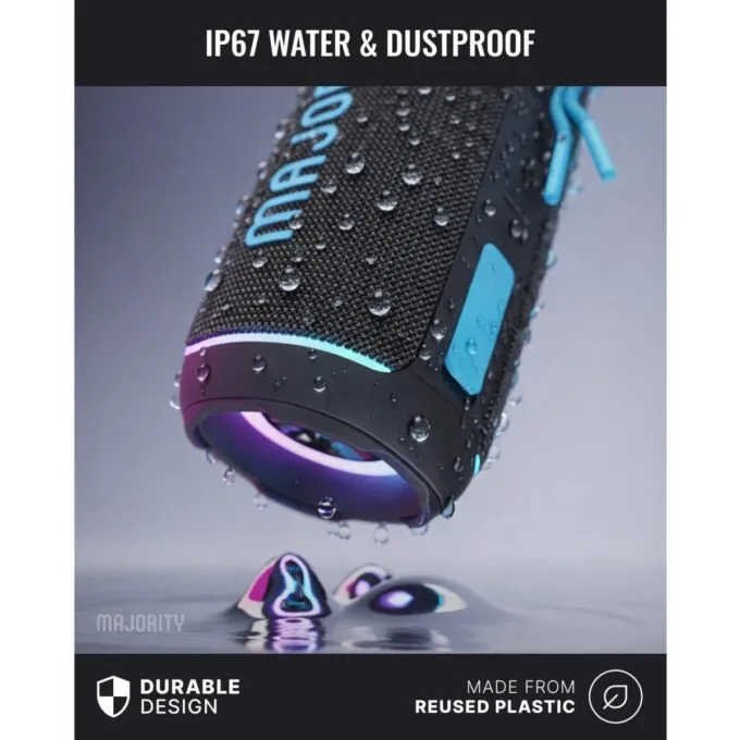 Majority Portable Speakers Move 2 IPX67 24W USB/AUX/SD/RGB UK — image 3