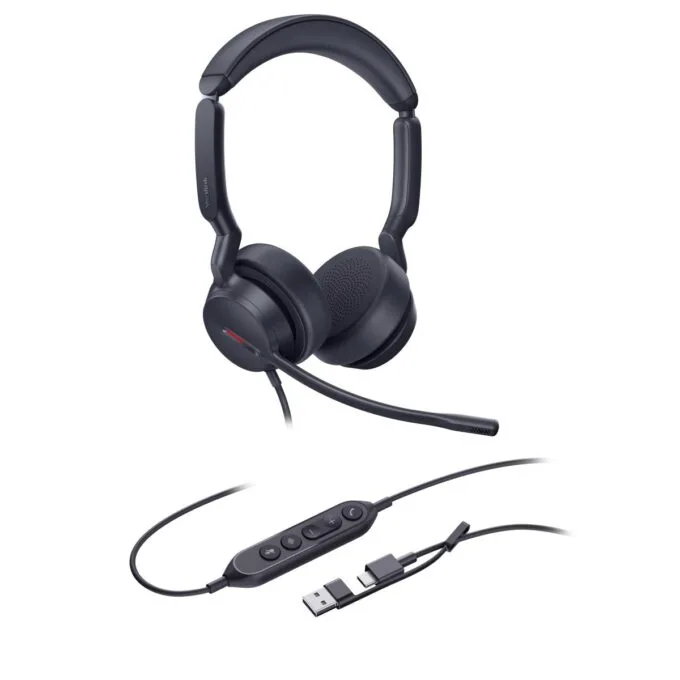 Yealink Headset Wired USB Dual-Mic Noise Cancelling USB-C/A UH44 Dual Teams — image 3