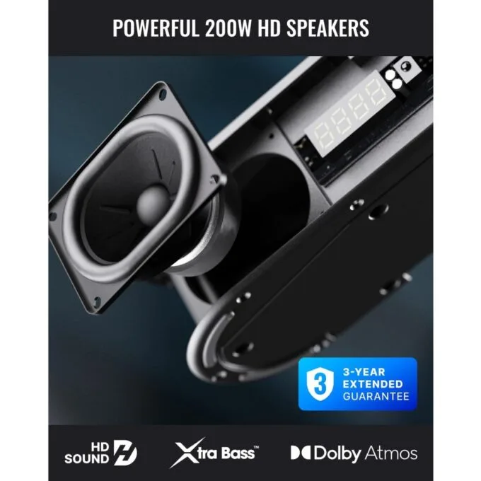 Majority Soundbar BOWFELL AXIS ATMOS 2.1 200W Wireless Subwoofer — image 3