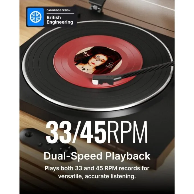 Majority Turntable AUTO Automatic Tone Arm & Start, BT & USB Recording — image 3