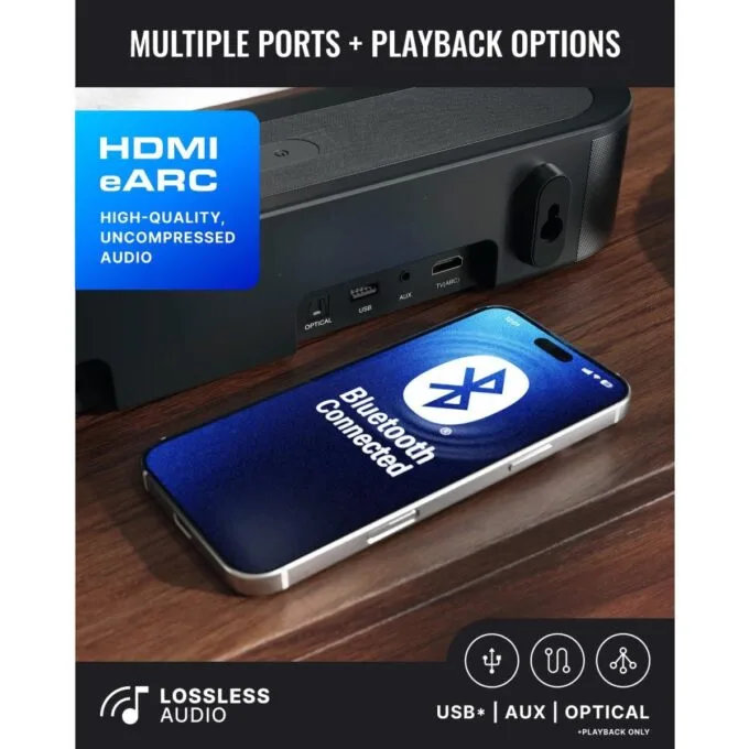 Majority Soundbar BOWFELL HALO ATMOS 5.1 300W Wireless Sub & 2 Wireless Speakers — image 3