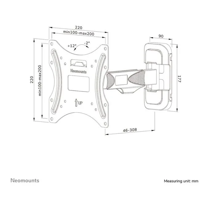 Neomounts WL40-540BL12 TV mount/stand — image 17