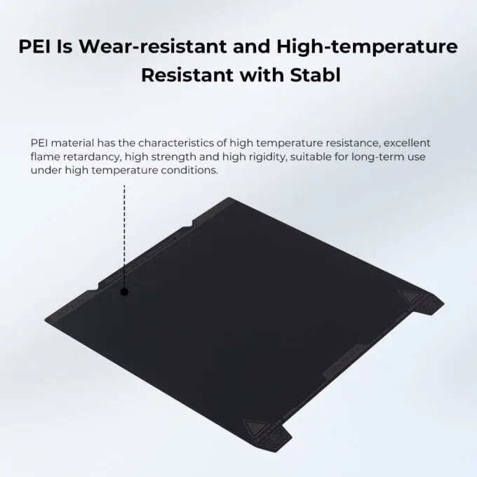 Creality K1 Max Smooth PEI Build Plate 315x310mm - K1 Max / Ender-3 V3 Plus - no magnetic sticker — image 4