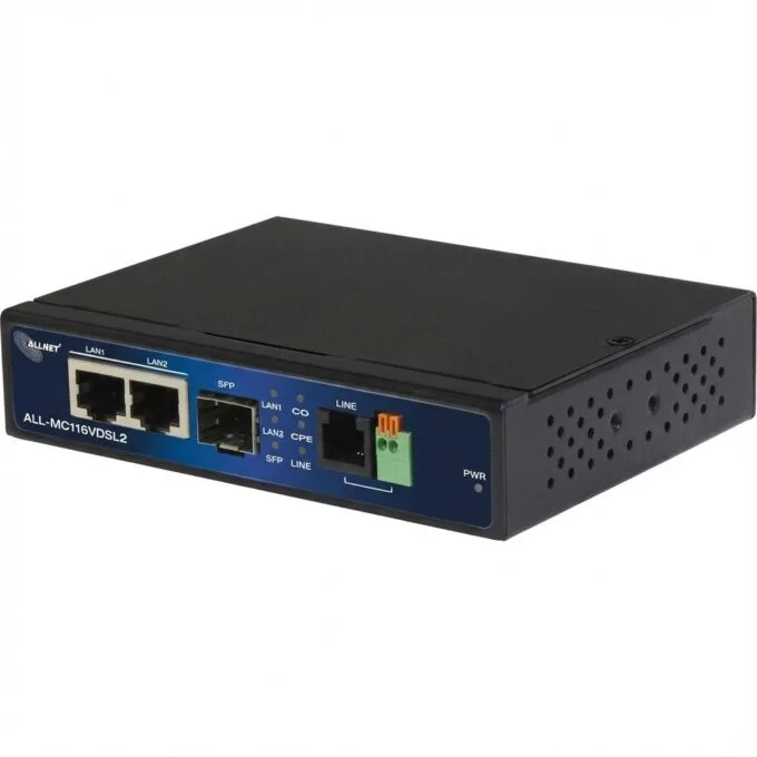 Z ALLNET VDSL2 Point-to-Point Bundle via 2-wire unmanaged ALL-MC116VDSL2+ALL-MC116SPV Master & Slave PoE (Bundle) — image 1
