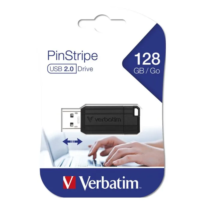 Verbatim PinStripe 128GB USB flash drive — image 2