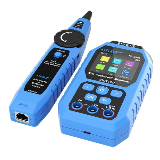Noyafa Wire Tracker & Digital Multimeter with Cable Length Measurement, PoE Testing, NCV Detection, and LCD Display NF-B509 — image 4