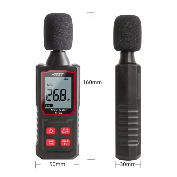 Noyafa Sound Level Meter with Accurate A-Weighted Measurement  & LCD Display NF-562 — image 4