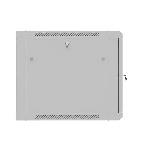Lanberg Wall Rack 19'' with Perforated Door 9U 60cm Grey FLAT PACKED — image 4