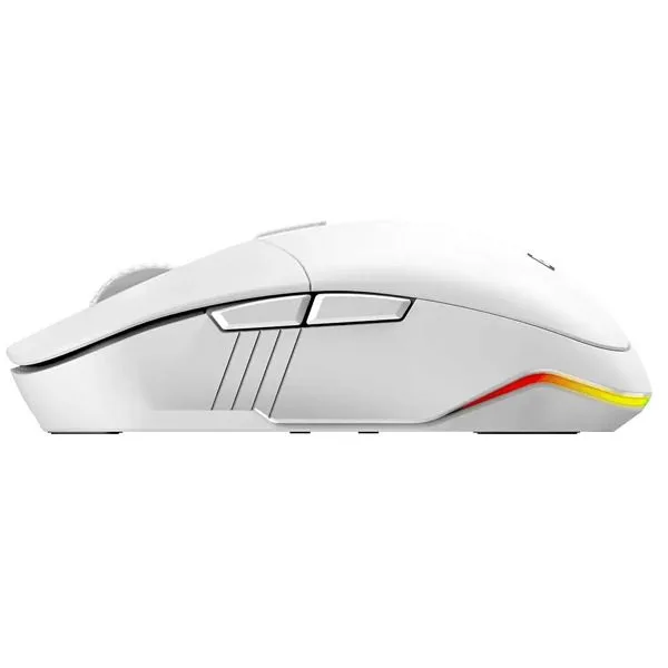 Genius Gaming Mouse Wireless+BT Recharg RGB AI 3200DPI Scorpion M8250 White — image 4