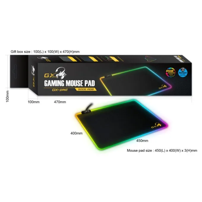 Genius Gaming Mousepad with LED Lights 45x40cm GX-Pad 500S RGB — image 4
